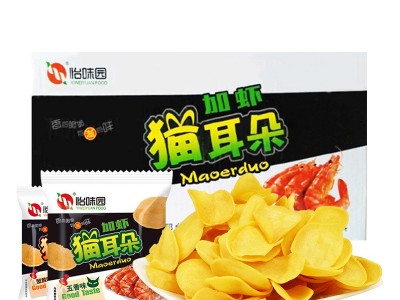 怡味园加虾猫耳朵整件6斤童年五香麻辣办公室零食小吃一件代发图4