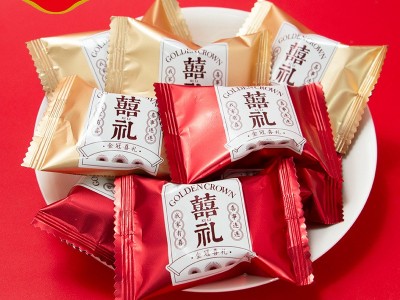 金冠喜礼蔓越莓雪花酥1斤休闲下午茶怀旧零食订婚结婚喜糖 伴手礼图3