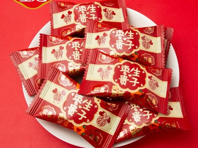 金冠枣生贵子喜庆版阿胶蜜枣无核蜜饯红枣伴手礼喜枣喜糖 散装批发图3