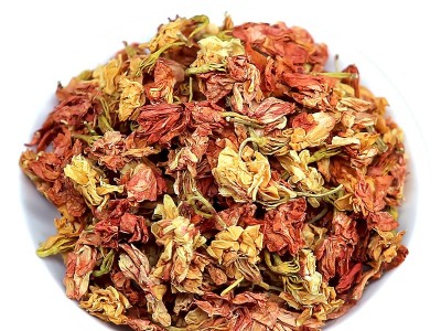 广西罗汉果花茶 红茉莉干晒花罗汉花产地货源地摊 干度好粉少干净图5