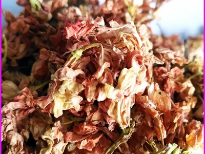 广西罗汉果花茶 红茉莉干晒花罗汉花产地货源地摊 干度好粉少干净图4